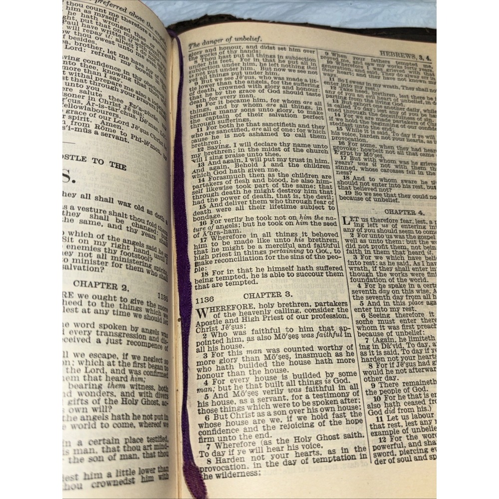 Antique 1922 National Bible Press Illustrated King James Bible Maps Concordance - Picture 13 of 16